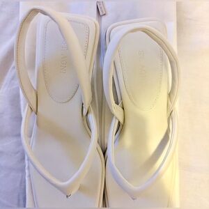 St. Agni Sling Back Thong Heels